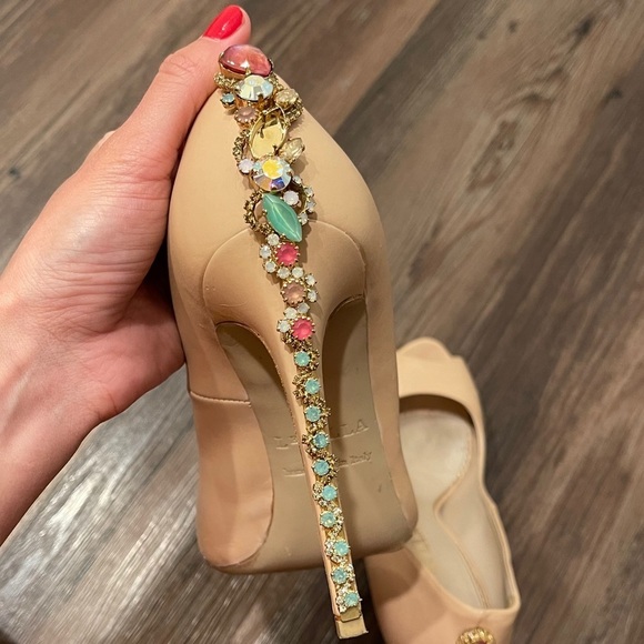 LeSilla SHOES. Décolleté w Jewel on the heel. Leather. MADE IN ITALY. 7 or 37IT - Picture 16 of 16